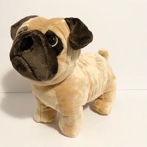 Miniso Pug Plush Puppy Dog Stuffed Animal 14” NWT Gift Soft Realistic Toy